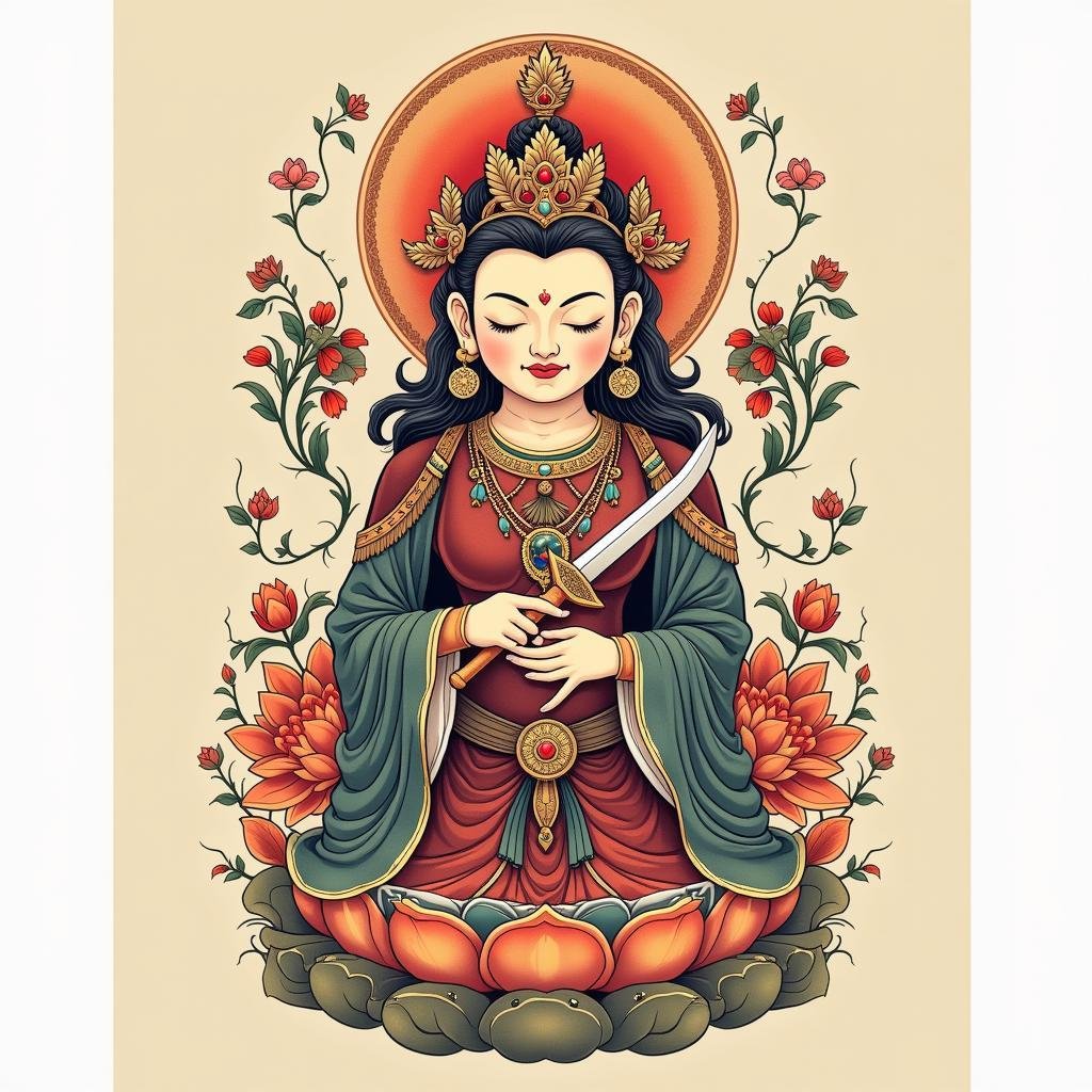 Tuổi Sửu: Hình xăm kín lưng Biểu tượng Sức Mạnh & Phong Thủy Độc Đáo 2 hinh xam hu khong tang bo tat phat ban menh tuoi suu 67bf2f 1