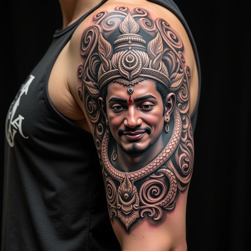 hinh-xam-khmer-hanuman-3d-chi-tiet-hoa-van-67bc49 Hình xăm Khmer Hanuman 3D cận cảnh với các chi tiết hoa văn tinh xảo và độc đáo