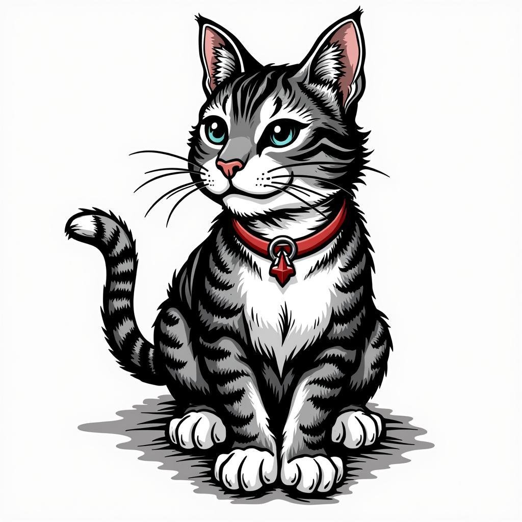 hinh xam meo ngau traditional 67bc83 1