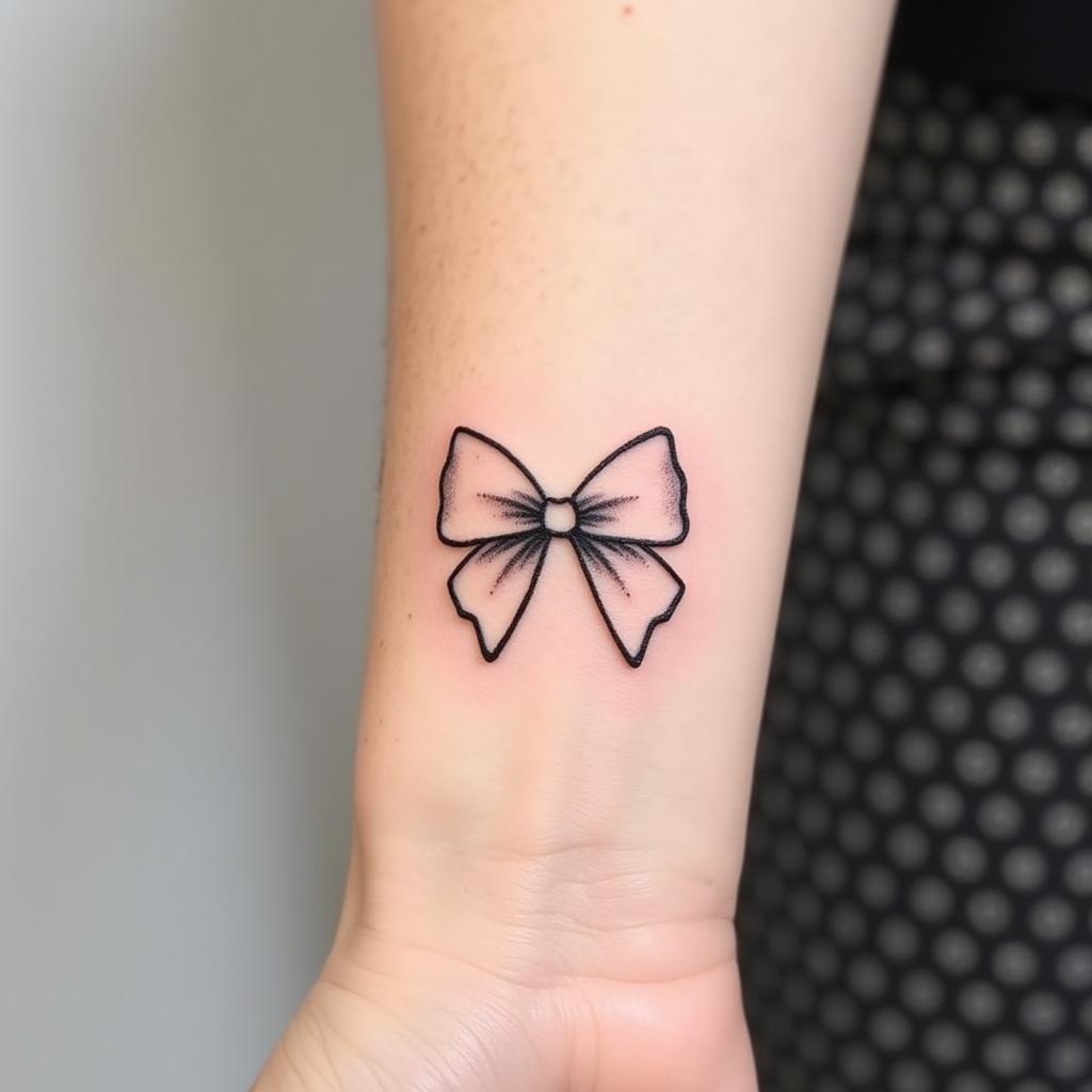 hinh-xam-no-nu-tinh-co-tay-67bf6a Hình xăm nơ nữ tính ở cổ tay, thể hiện sự duyên dáng và thanh lịch của phái đẹp