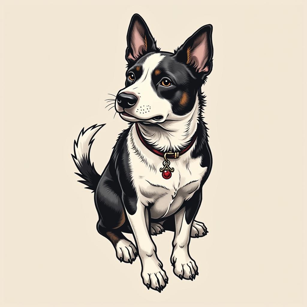 Hinh xam phong thuy tuoi Tuat dep ca tinh mang lai may man