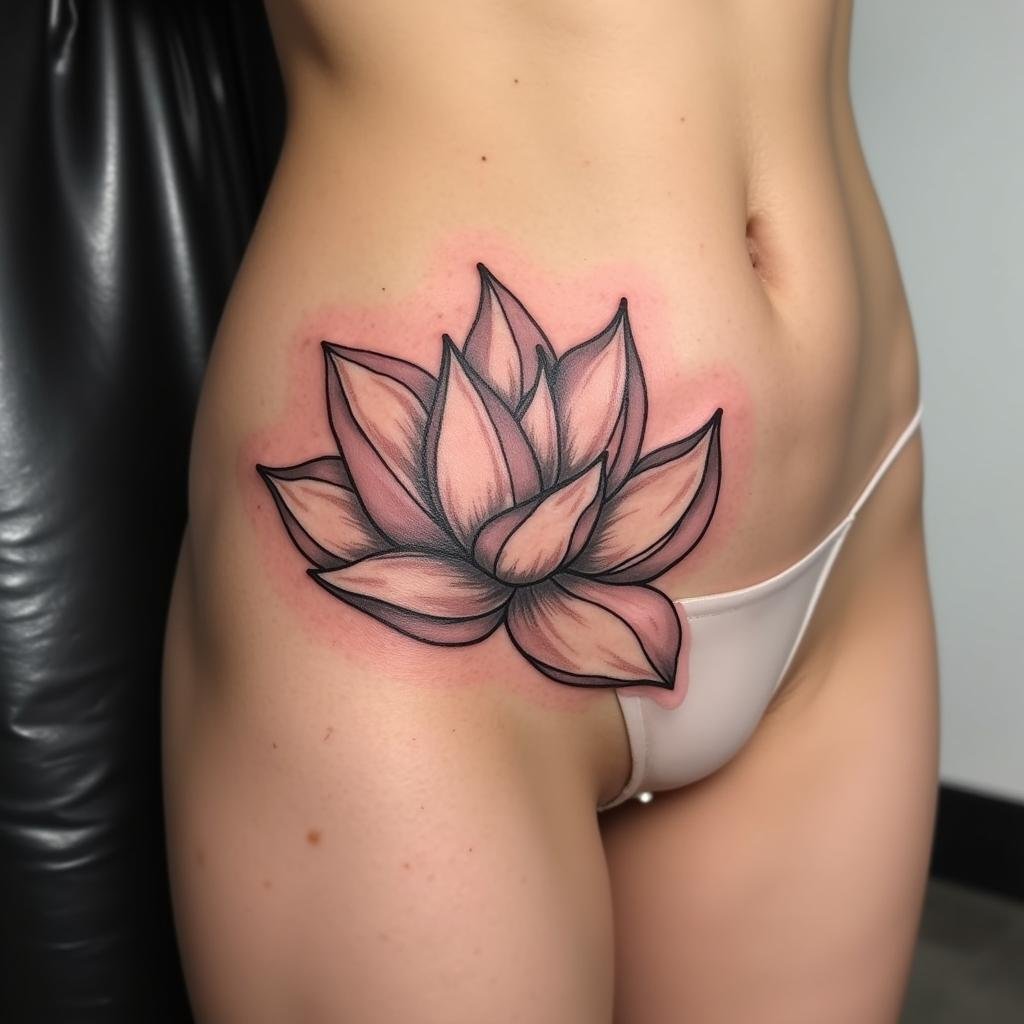 hinh xam q co hoa sen thuan khiet 67bca3 1