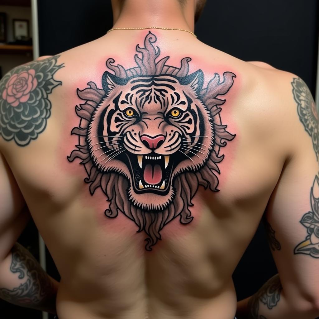 Hình xăm Sak Yant hổ Thái Lan