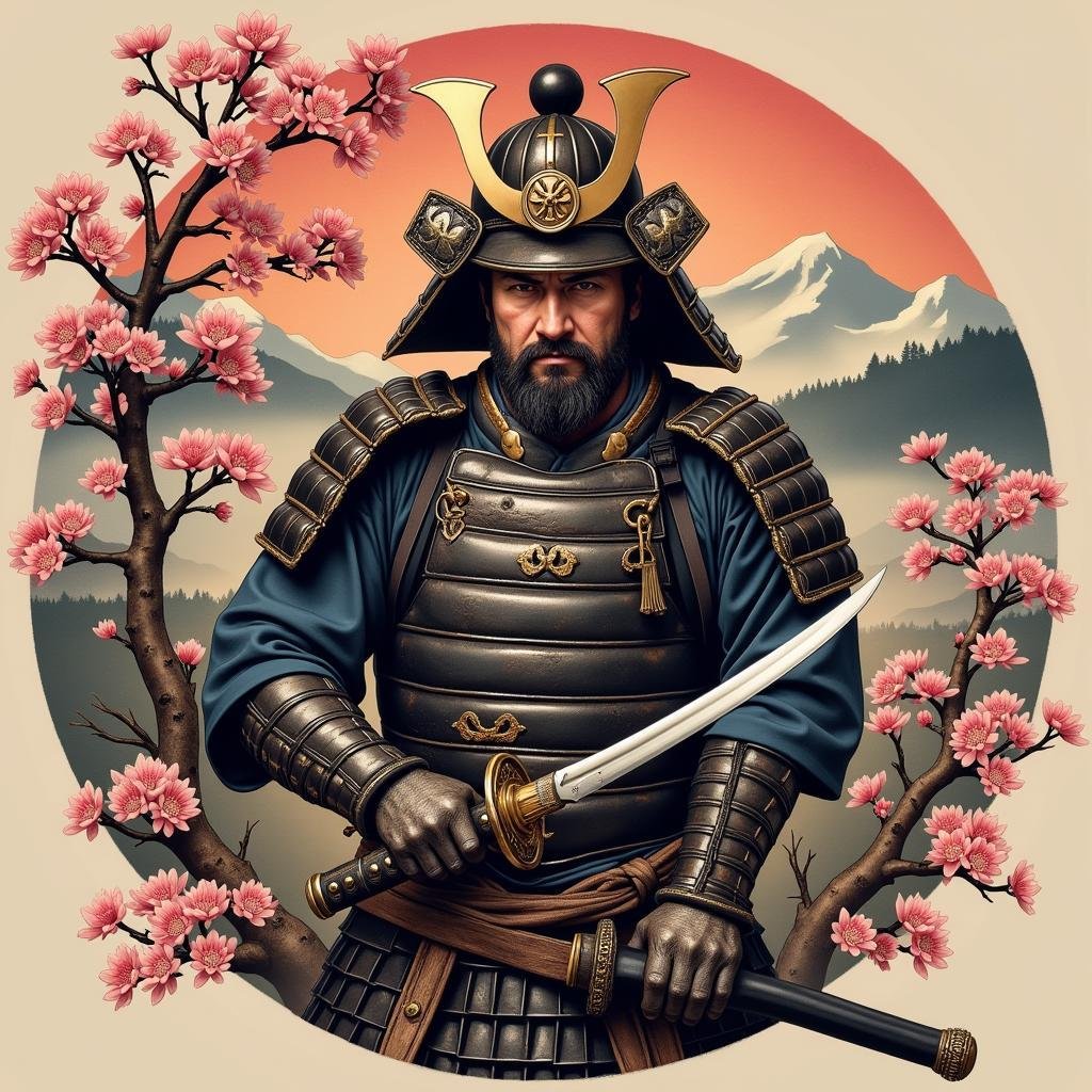 hinh xam samurai vo si dao nhat ban 67ba37 1