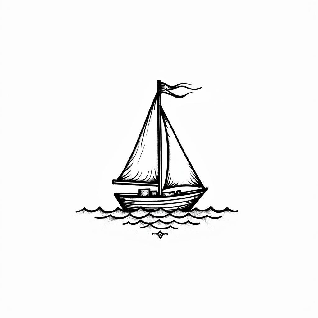 hinh xam thuyen buom mini bieu tuong y nghia 67bf64 1