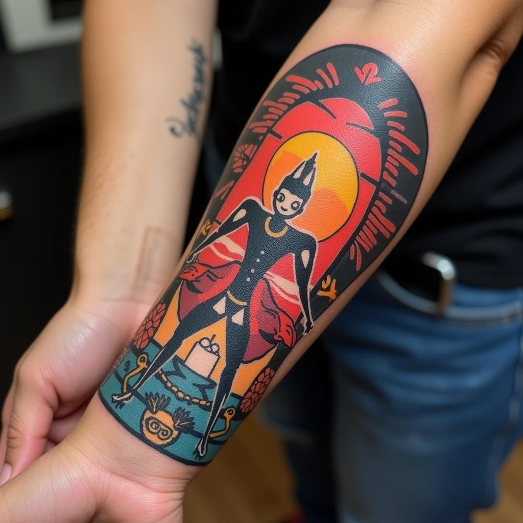 Tùng Hạc Diên Niên 2024: Ý Nghĩa Sâu Sắc, Vị Trí Đắc Địa & Mẫu Hình Xăm Đẹp Nhất 2 hinh xam tung hac dien nien o cang tay tre trung ca tinh 67c041 1