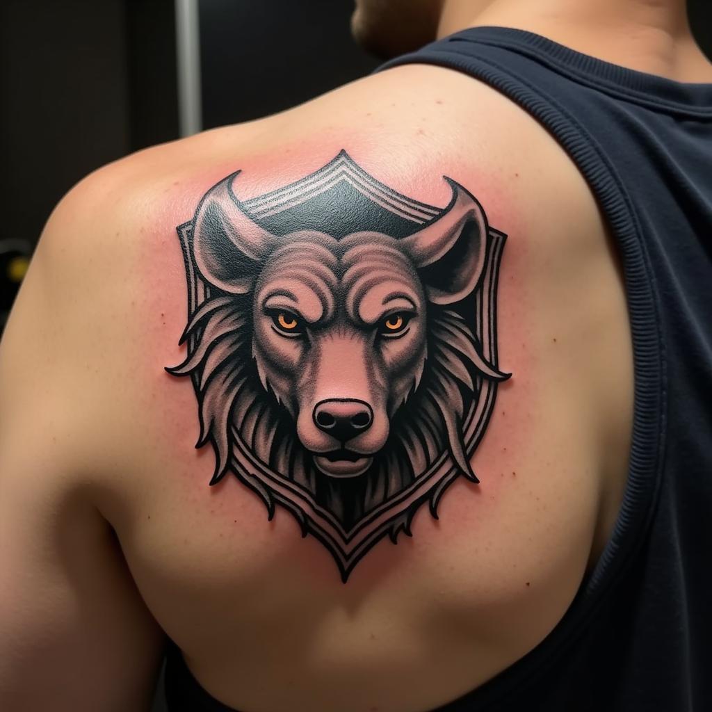 Hình xăm ở vai thể hiện sự mạnh mẽ và khả năng gánh vác trách nhiệm