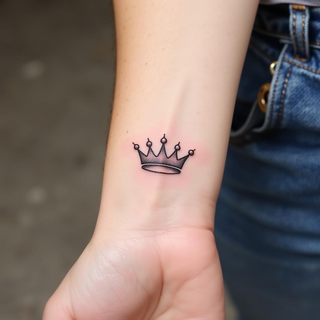 hinh-xam-vuong-mien-nu-co-tay-kieu-hanh-67bd3e Hình xăm vương miện nhỏ ở cổ tay biểu tượng cho sự kiêu hãnh và độc lập