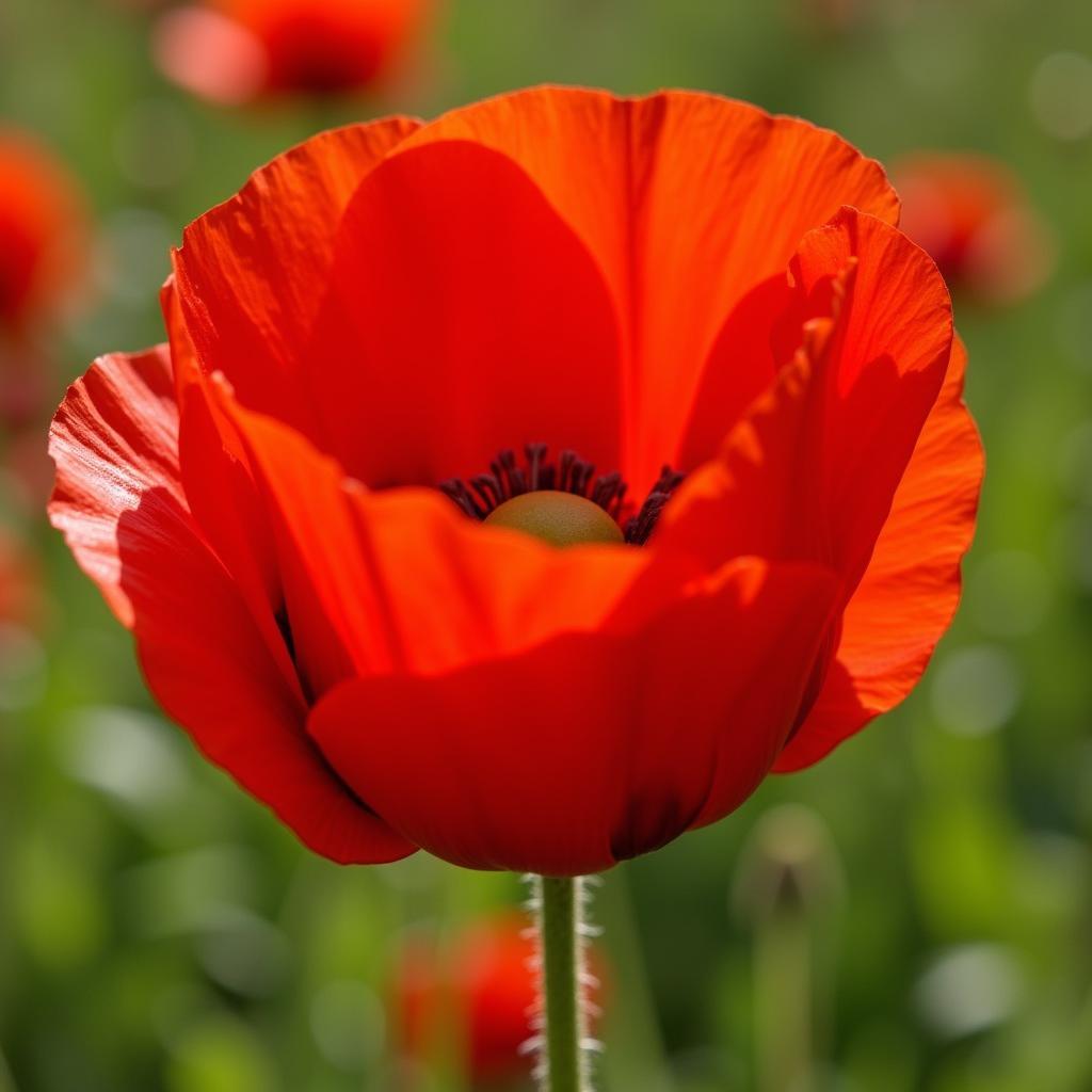 hoa anh túc đỏ khoe sắc quyến rũ đầy mê hoặc vẻ đẹp mong manh