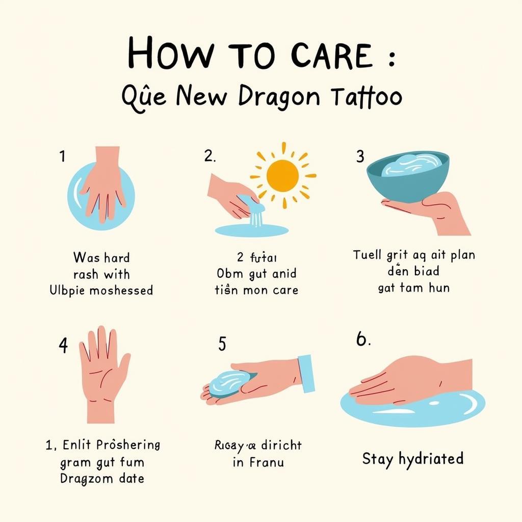 Hướng dẫn chi tiết cách chăm sóc hình xăm rồng mới xăm để mau lành và giữ màu đẹp