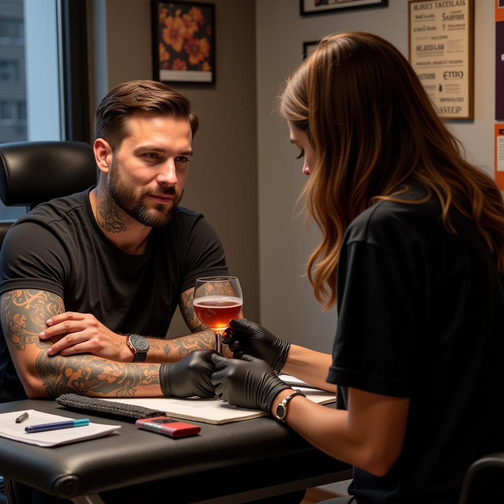 Khách hàng say xỉn đến tiệm xăm hình bị từ chối vì lý do an toàn sức khỏe