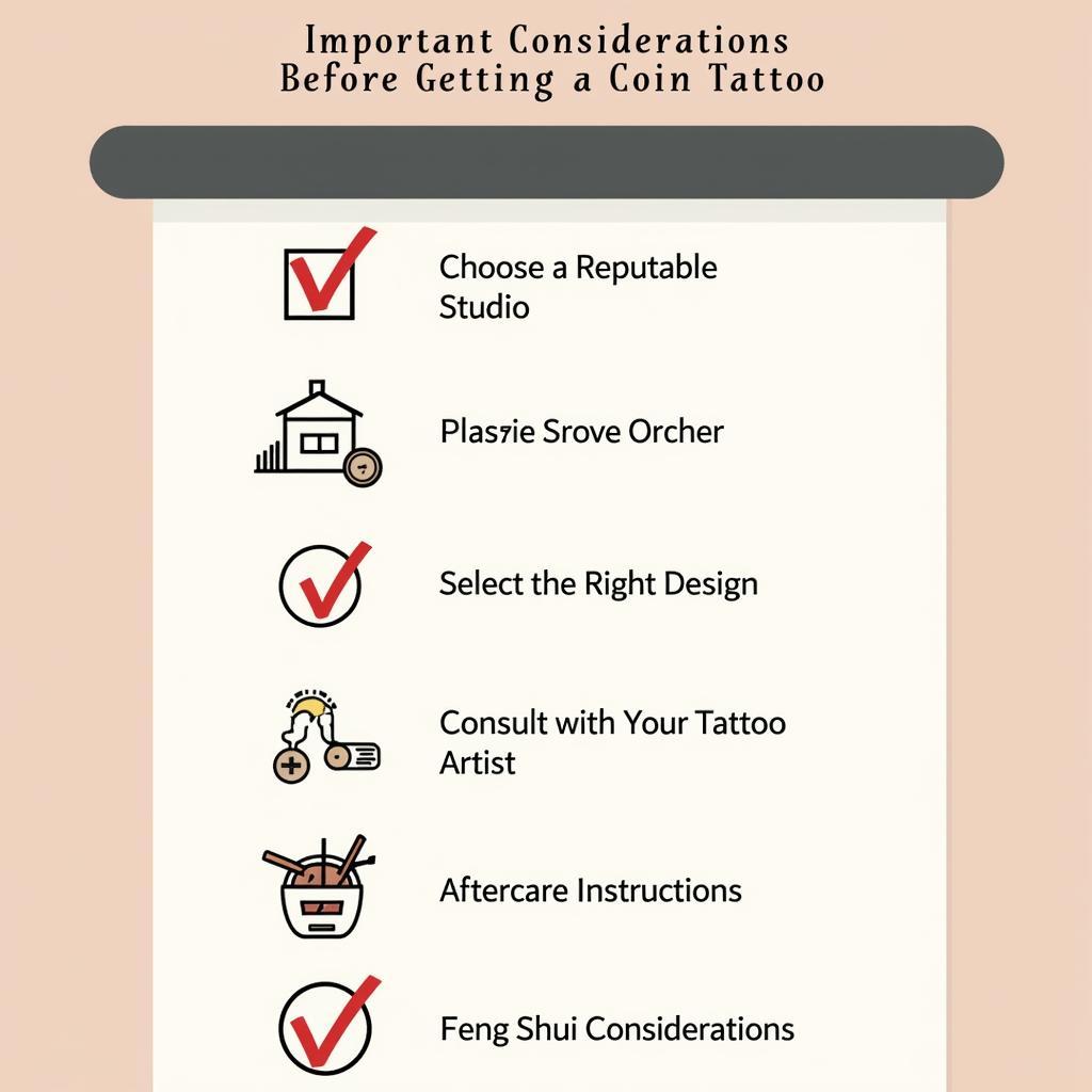 Danh sách các lưu ý quan trọng cần nhớ trước khi quyết định xăm hình đồng tiền xu, đảm bảo an toàn và ưng ý
