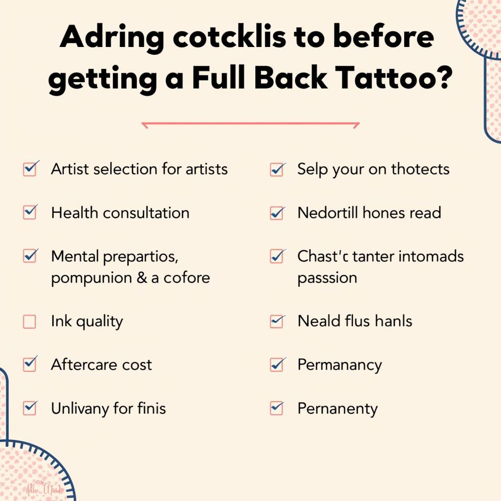 Danh sách những lưu ý quan trọng cần biết trước khi xăm hình full lưng