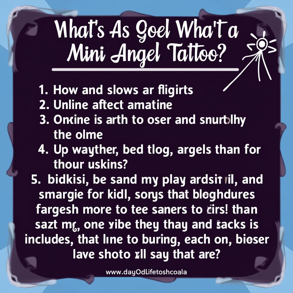 Những lưu ý quan trọng cần biết trước khi quyết định xăm hình thiên thần mini