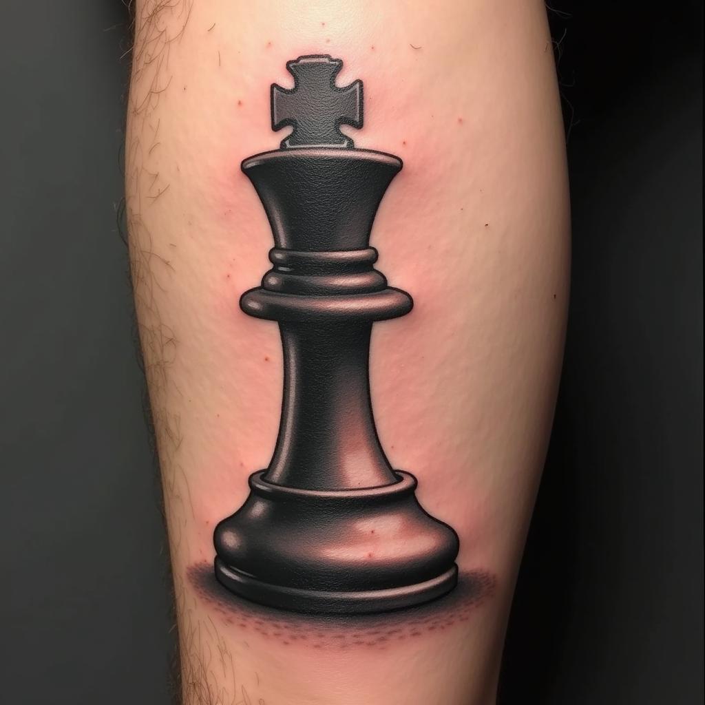 Mẫu hình xăm con chốt 3D tạo hiệu ứng sống động và chân thực như thật trên da