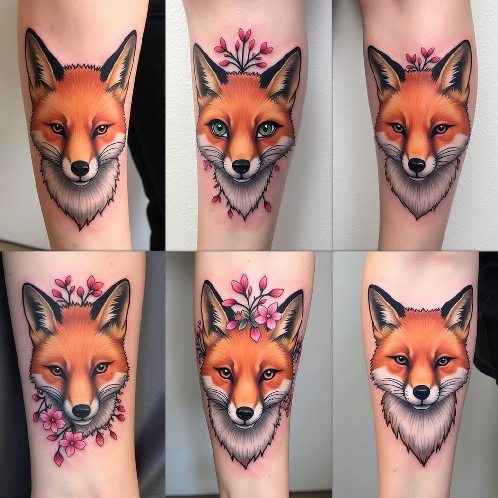 Hồ Ly Tattoo Nữ: Ý Nghĩa Sâu Sắc, Vị Trí Đẹp Mắt và Mẫu Độc Đáo Nhất 2 mau hinh xam ho ly doc dao chin duoi mat ho ly hoa anh dao y tuong thiet ke 67bf39 1