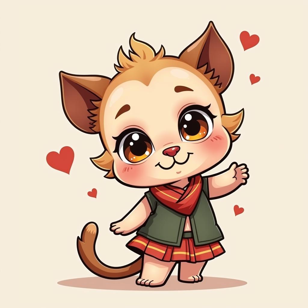 Hồng Hài Nhi với biểu cảm tinh nghịch, đáng yêu.