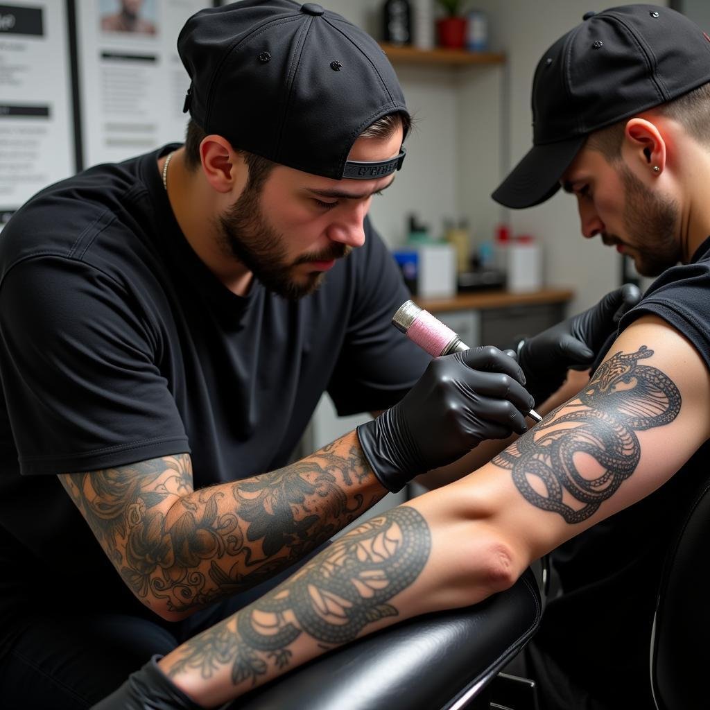 nghe si xam hinh ran ho mang uy tin chuyen nghiep 67bb6f 1