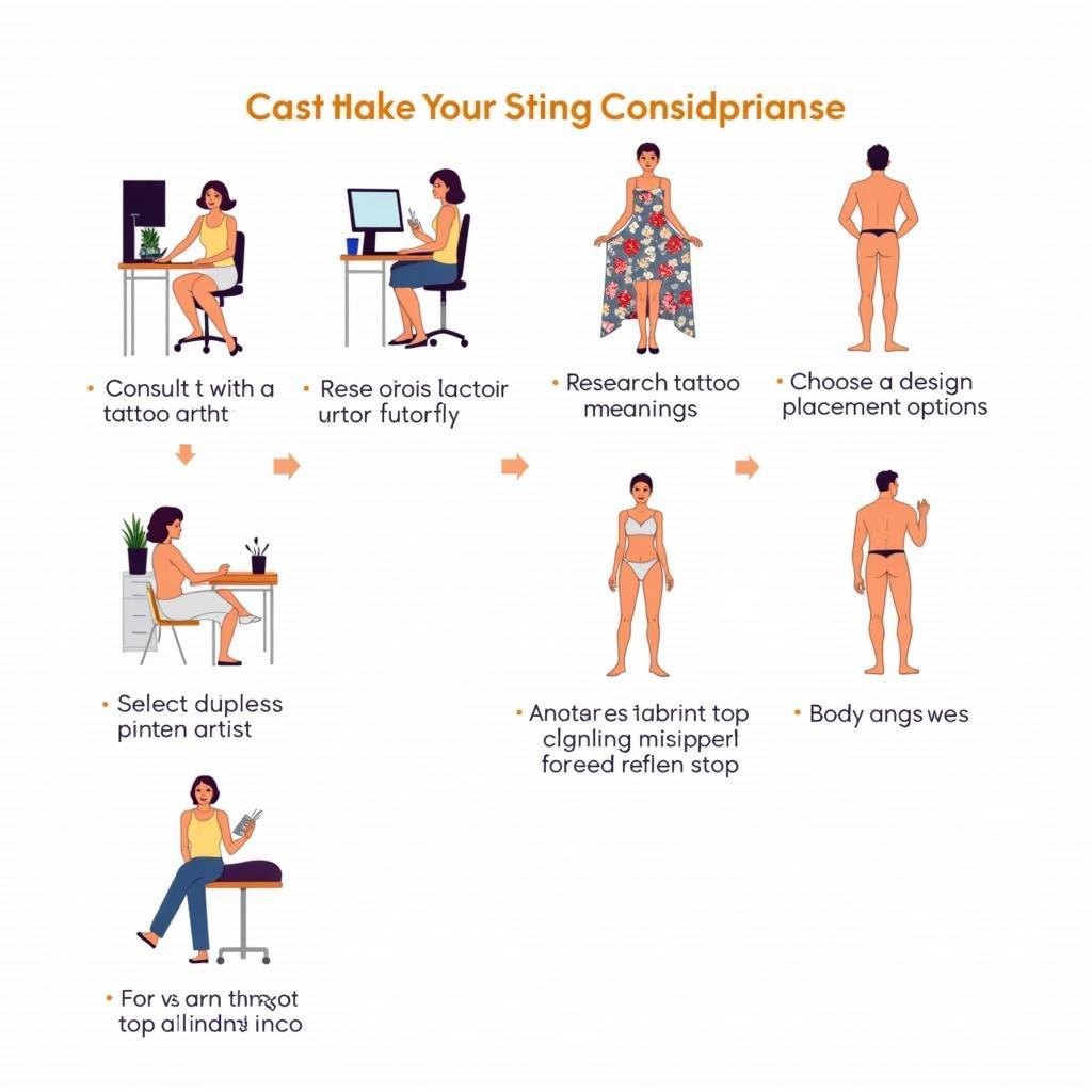 Những lưu ý quan trọng trước khi quyết định xăm hình bướm bướm.