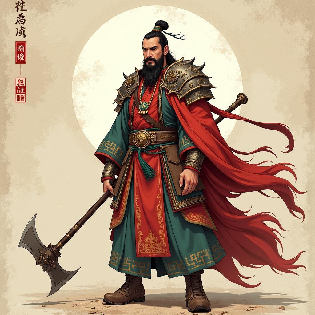 Xăm Ngũ Hổ Tướng: Giải Mã Ý Nghĩa, Kiêng Kỵ và Sự Thật Bị Lãng Quên 2 quan vu bieu tuong trung nghia dung cam 67bfce 1