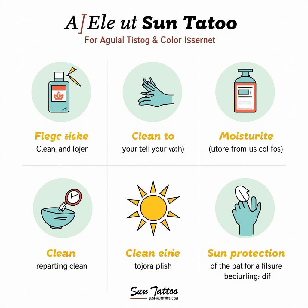 Quy trình chăm sóc hình xăm mặt trời mọc đúng cách đảm bảo mau lành
