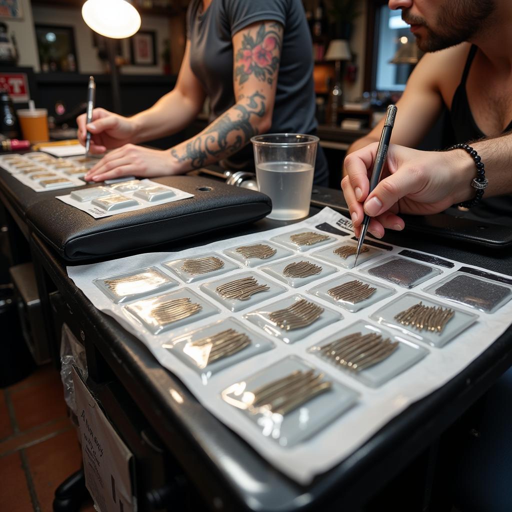 Studio xăm hình uy tín với quy trình vệ sinh an toàn, sử dụng dụng cụ tiệt trùng