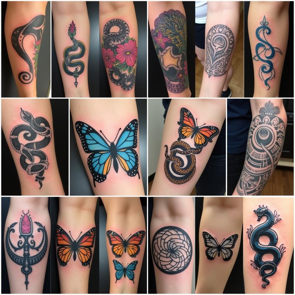 Sự khác biệt văn hóa trong ý nghĩa hình xăm rắn và bướm, phương Tây và phương Đông
