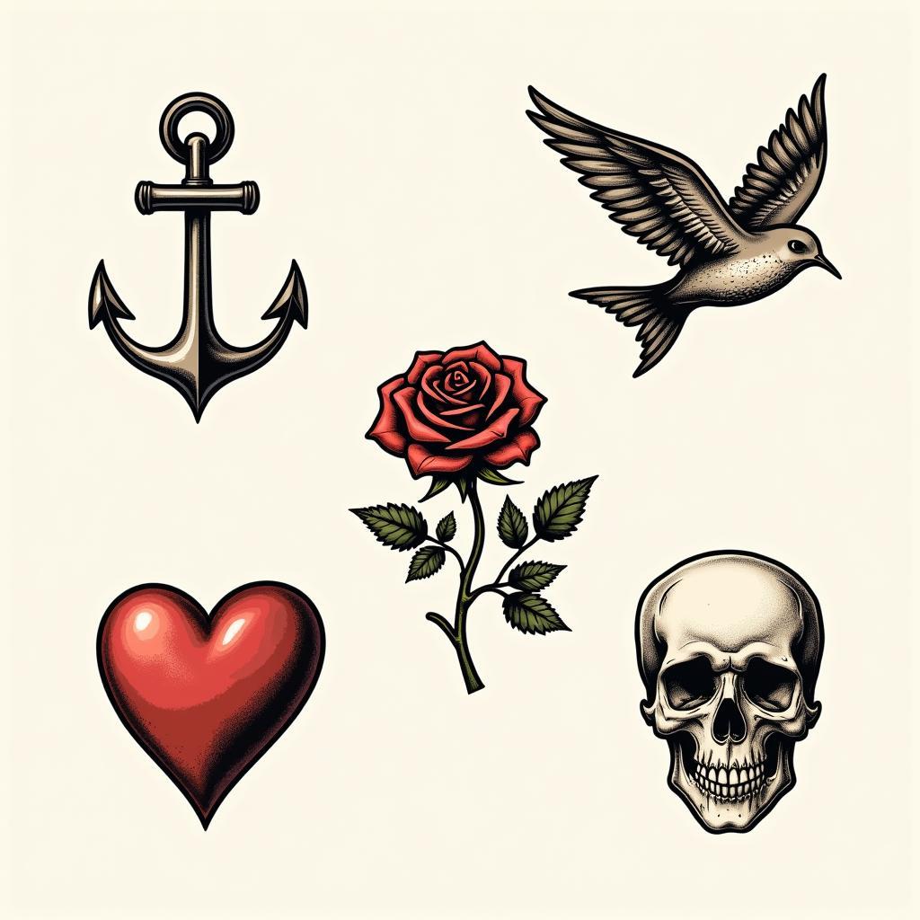 Tuyển tập các mẫu hình xăm Old School kinh điển Tuyển tập các mẫu hình xăm Old School kinh điển