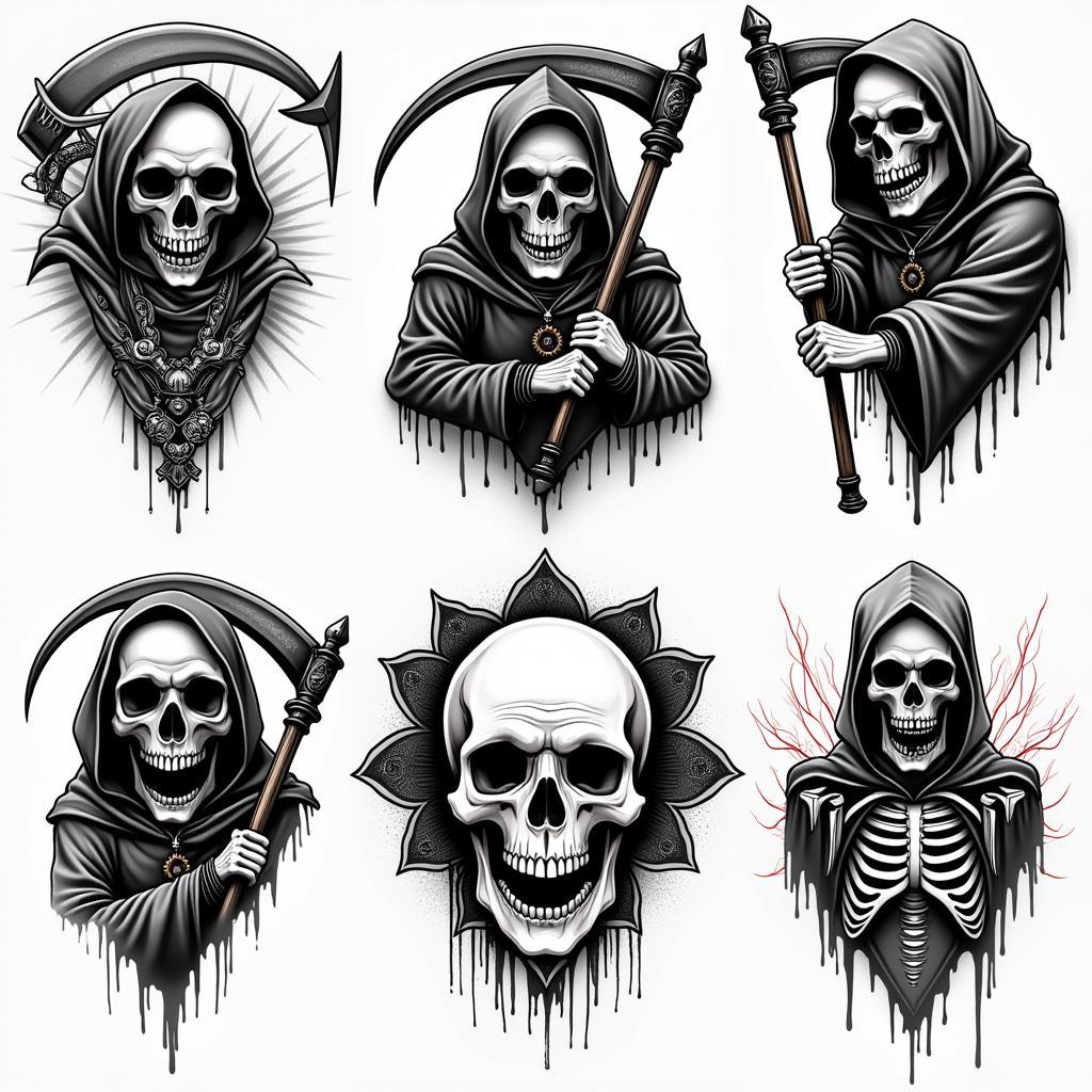 Tuyển tập các phong cách hình xăm thần chết phổ biến và được yêu thích hiện nay