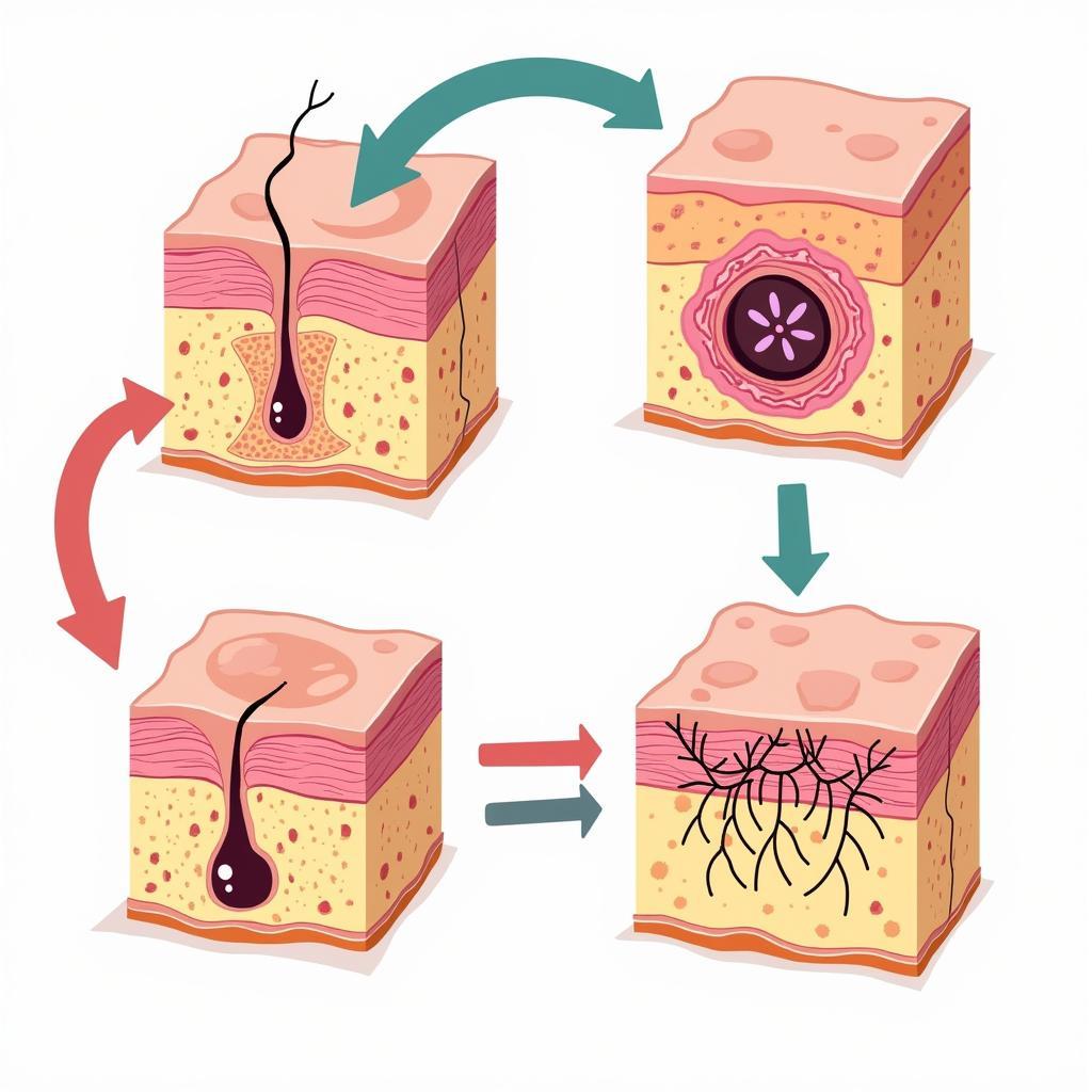 Quá trình tế bào da tái tạo khiến mực xăm bị mất đi và hình xăm ngón tay phai màu nhanh