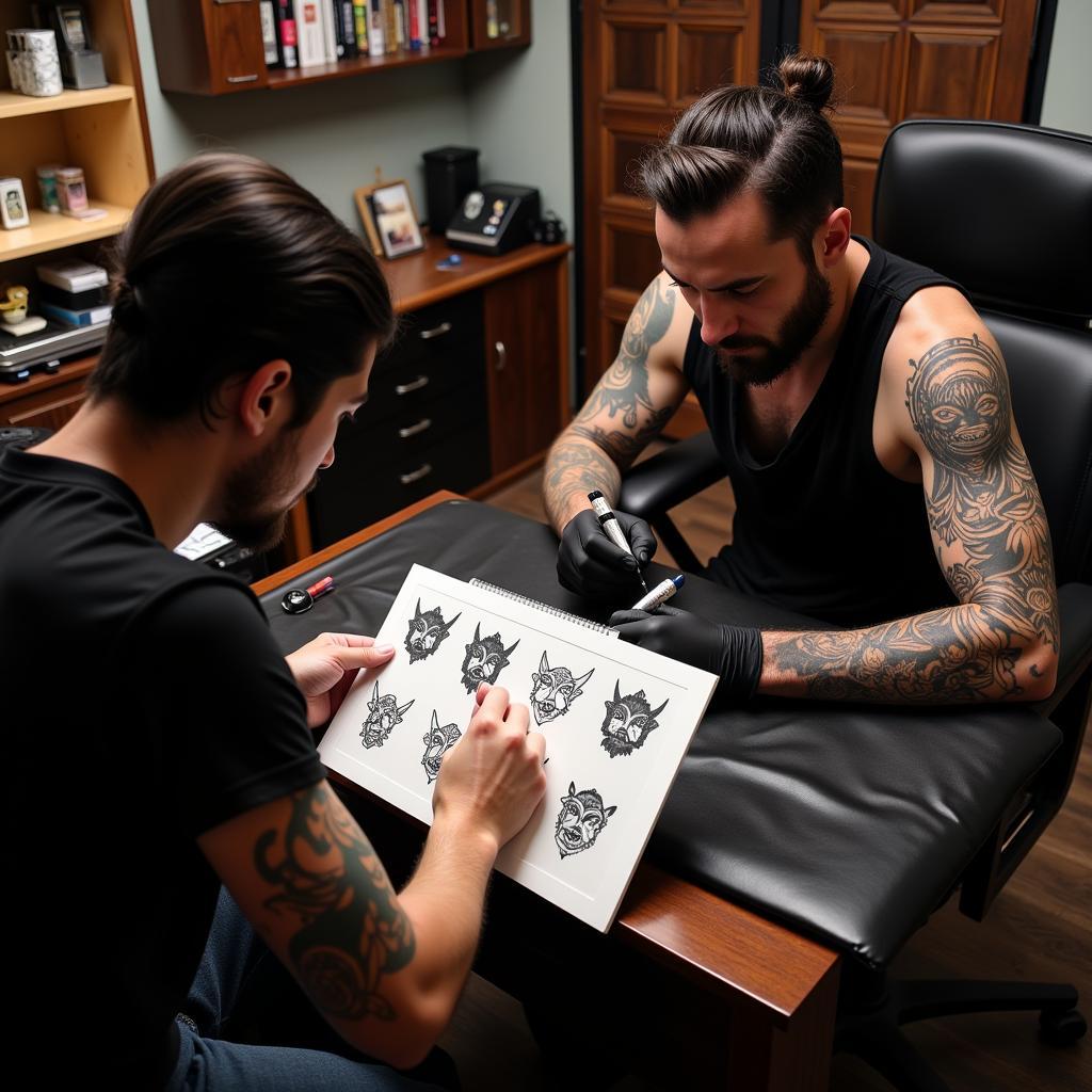 Nghệ sĩ xăm hình tư vấn về hình xăm Bất Động Minh Vương