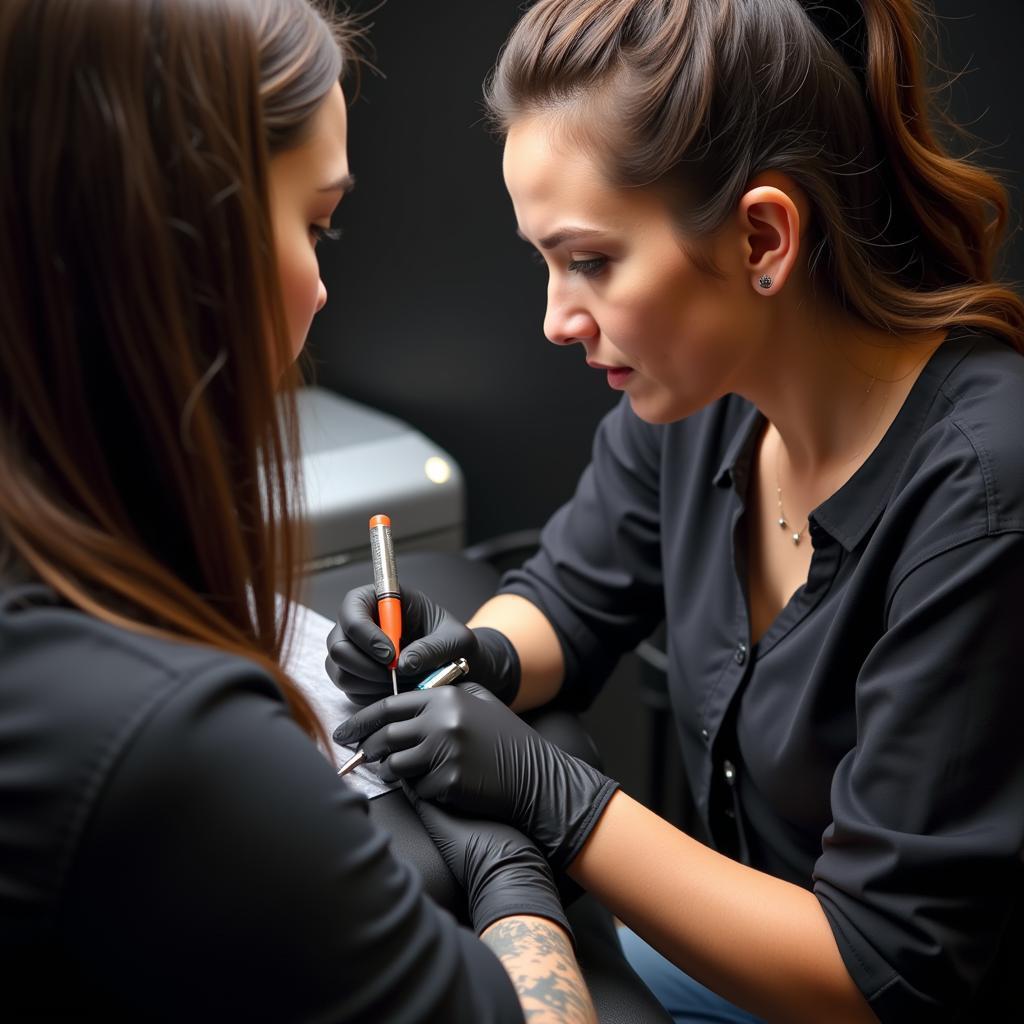 Tham khảo ý kiến của thợ xăm chuyên nghiệp trước khi quyết định xăm hình