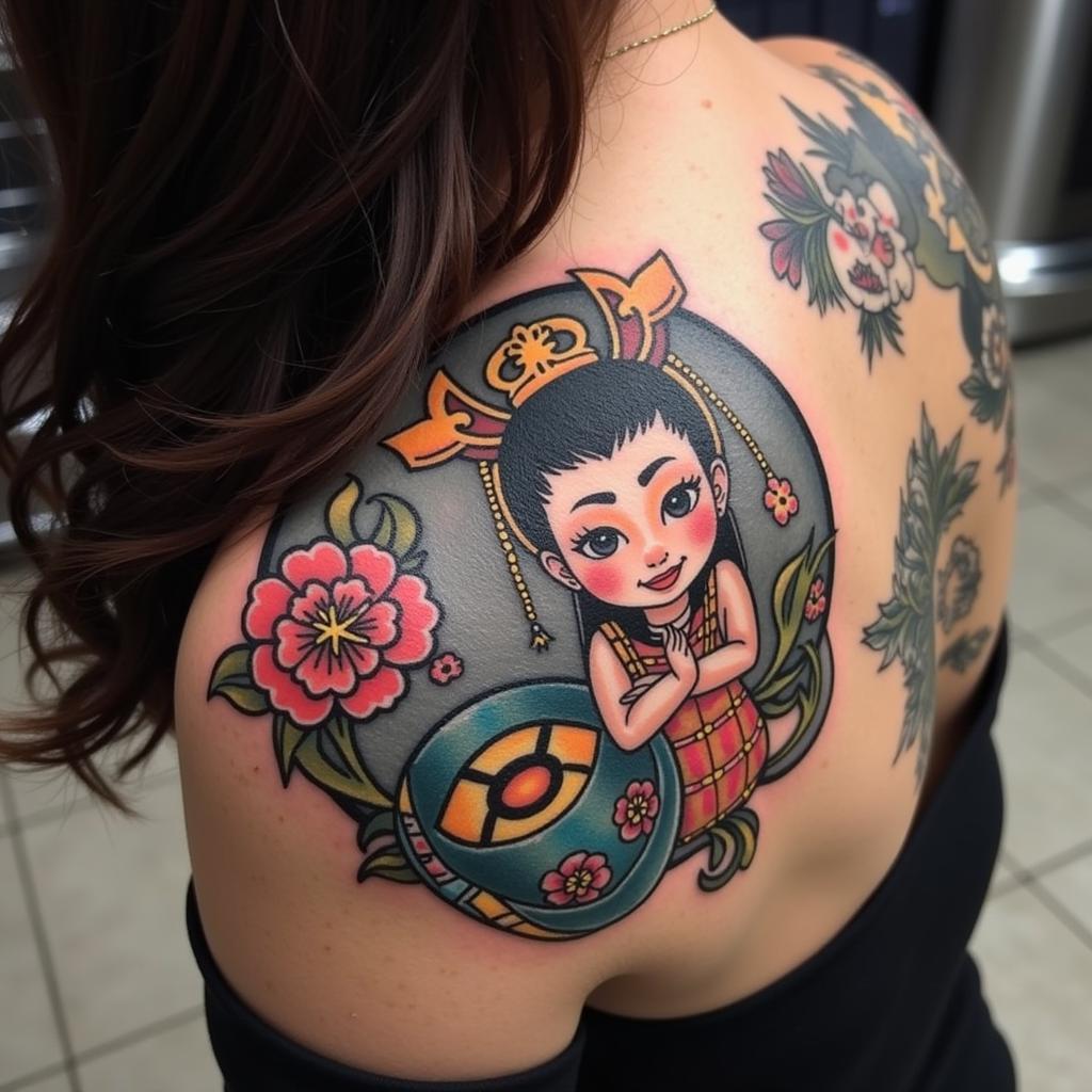 Tìm kiếm hình xăm Hồng Hài Nhi trên internet và mạng xã hội.