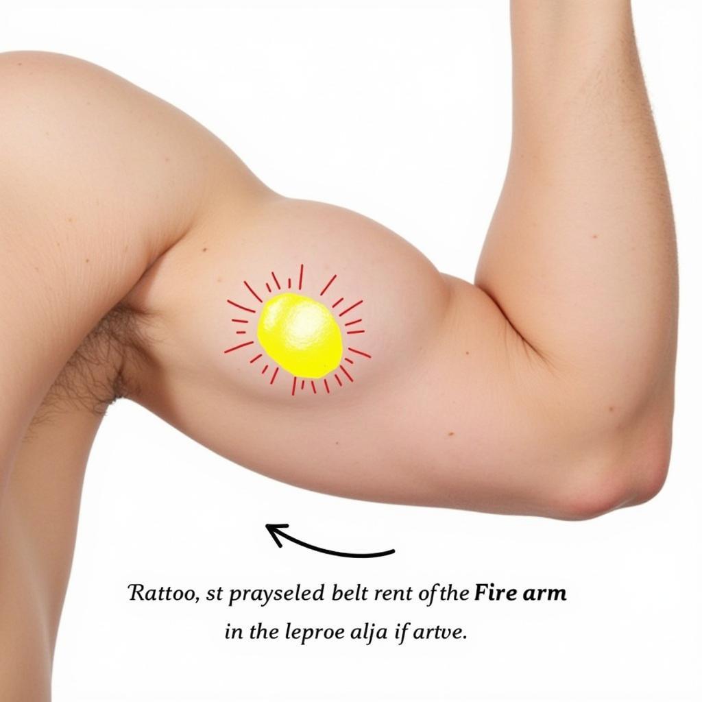 Vị trí xăm cánh tay biểu tượng sức mạnh, phù hợp người mệnh Hỏa 1987 để thành công