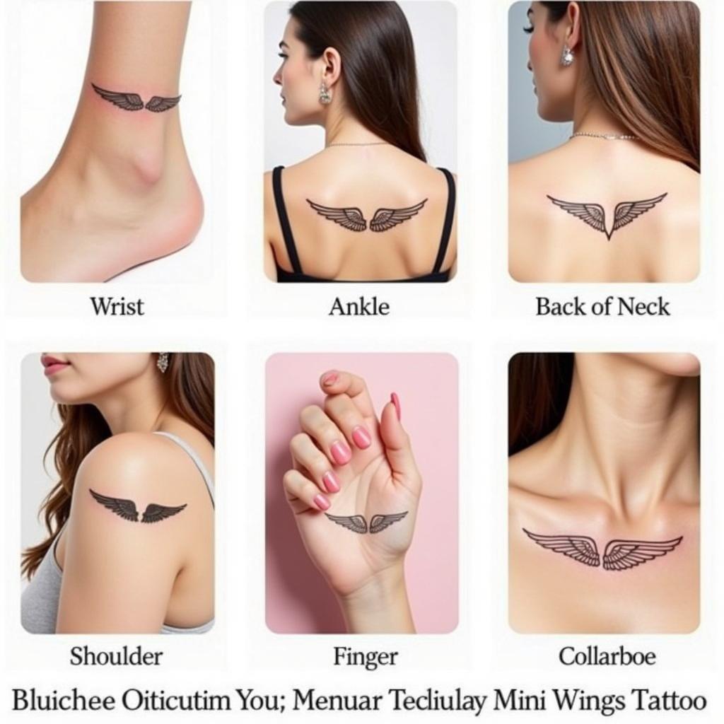 Tổng hợp các vị trí xăm hình xăm đôi cánh mini đẹp và được yêu thích trên cơ thể