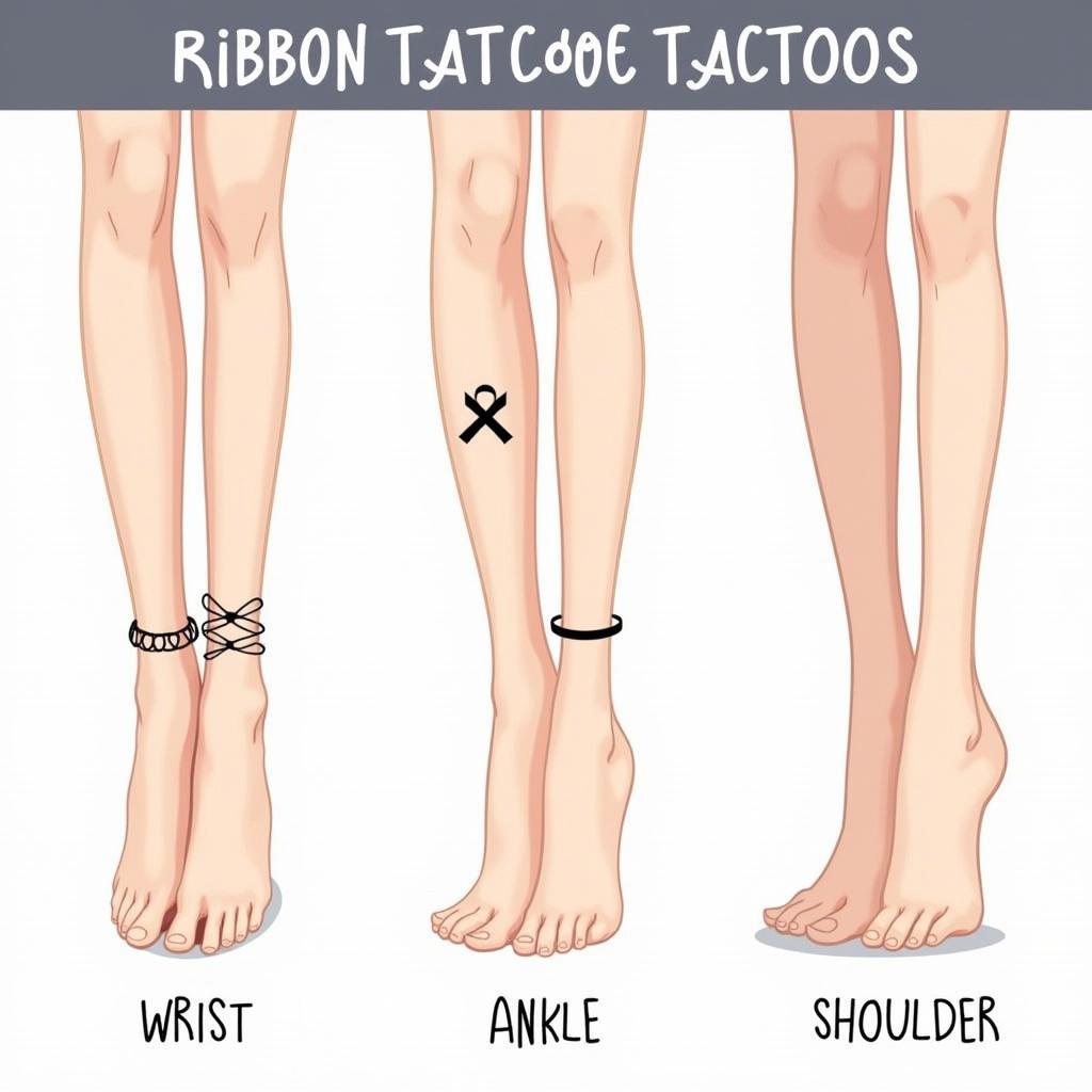 Vị trí xăm hình cái nơ phù hợp