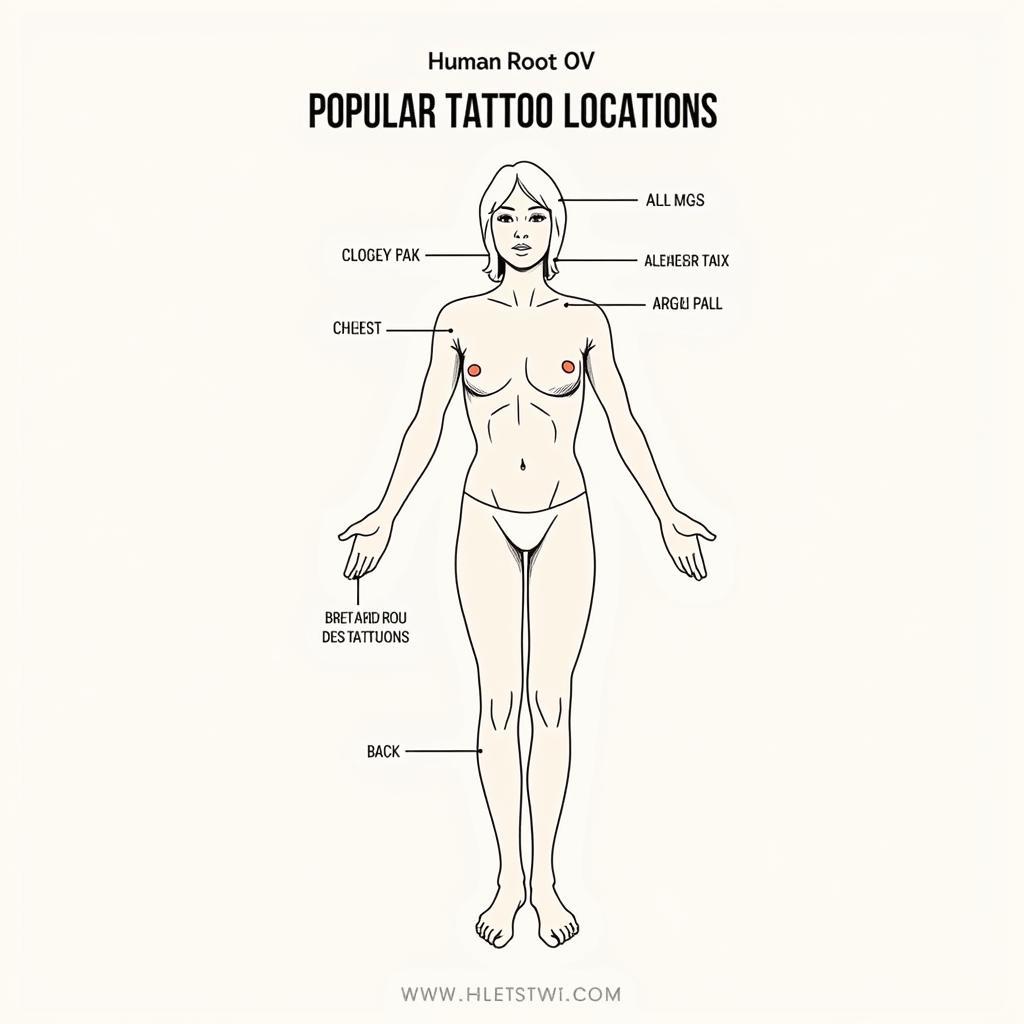Vị trí xăm hình phổ biến được giới trẻ yêu thích và lựa chọn hiện nay