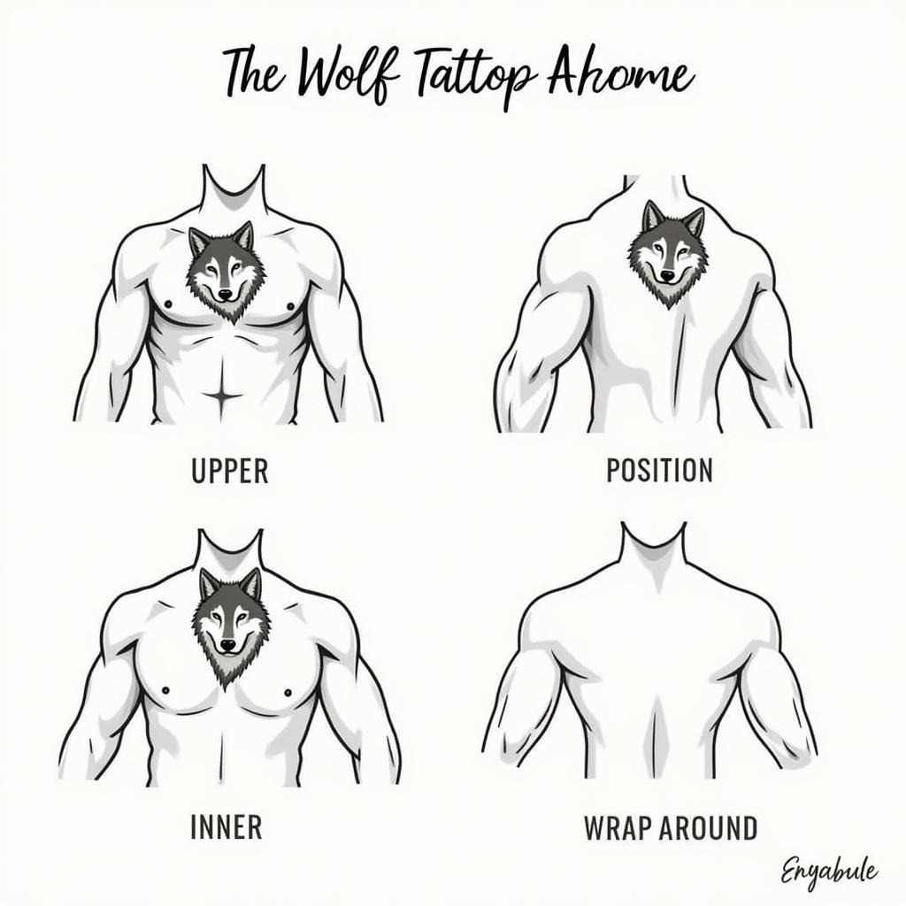 Vị trí xăm hình xăm sói trên bắp tay phù hợp và lý tưởng nhất