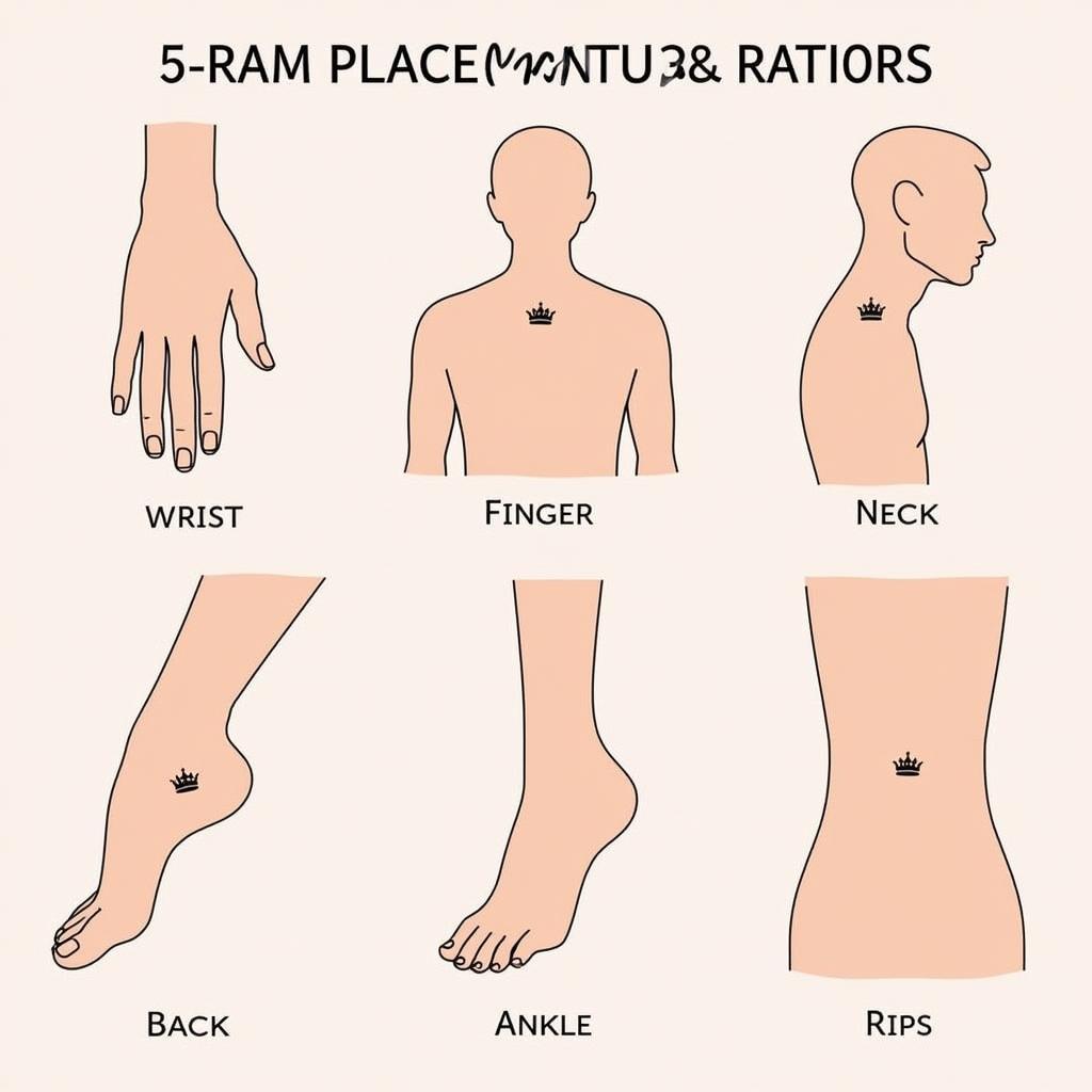 Các vị trí xăm hình vương miện nữ hoàng lý tưởng để tôn lên vẻ đẹp và cá tính