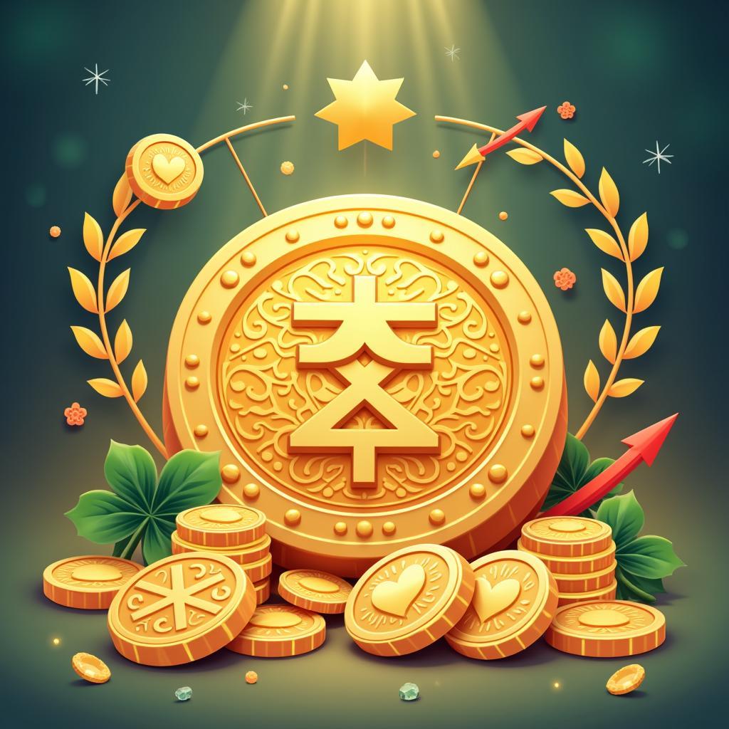 Ý nghĩa hình xăm đồng tiền xu tượng trưng cho tài lộc, thành công và may mắn trong cuộc sống