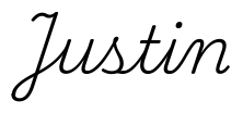 justin签名范例