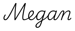 megan签名范例