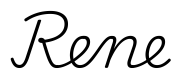 rene签名范例
