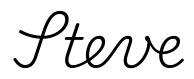 steve签名范例