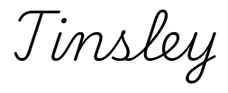 tinsley签名范例