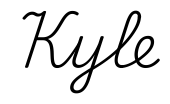 kyle签名范例