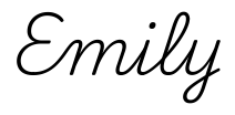 emily签名范例