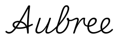 aubree签名范例