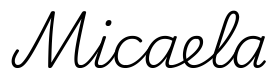 micaela签名范例