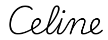 celine签名范例
